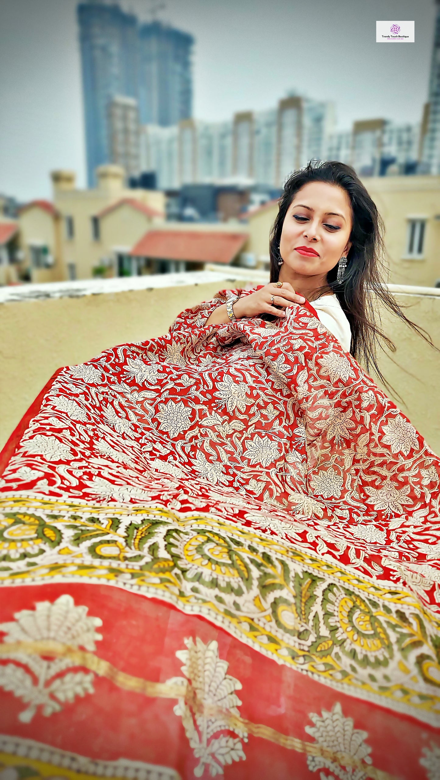 Rakhi gift for sister chanderi silk dupatta