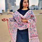 ONLY FOR YOU - HANDBLOCKPRINT - CHANDERI SILK DUPATTA