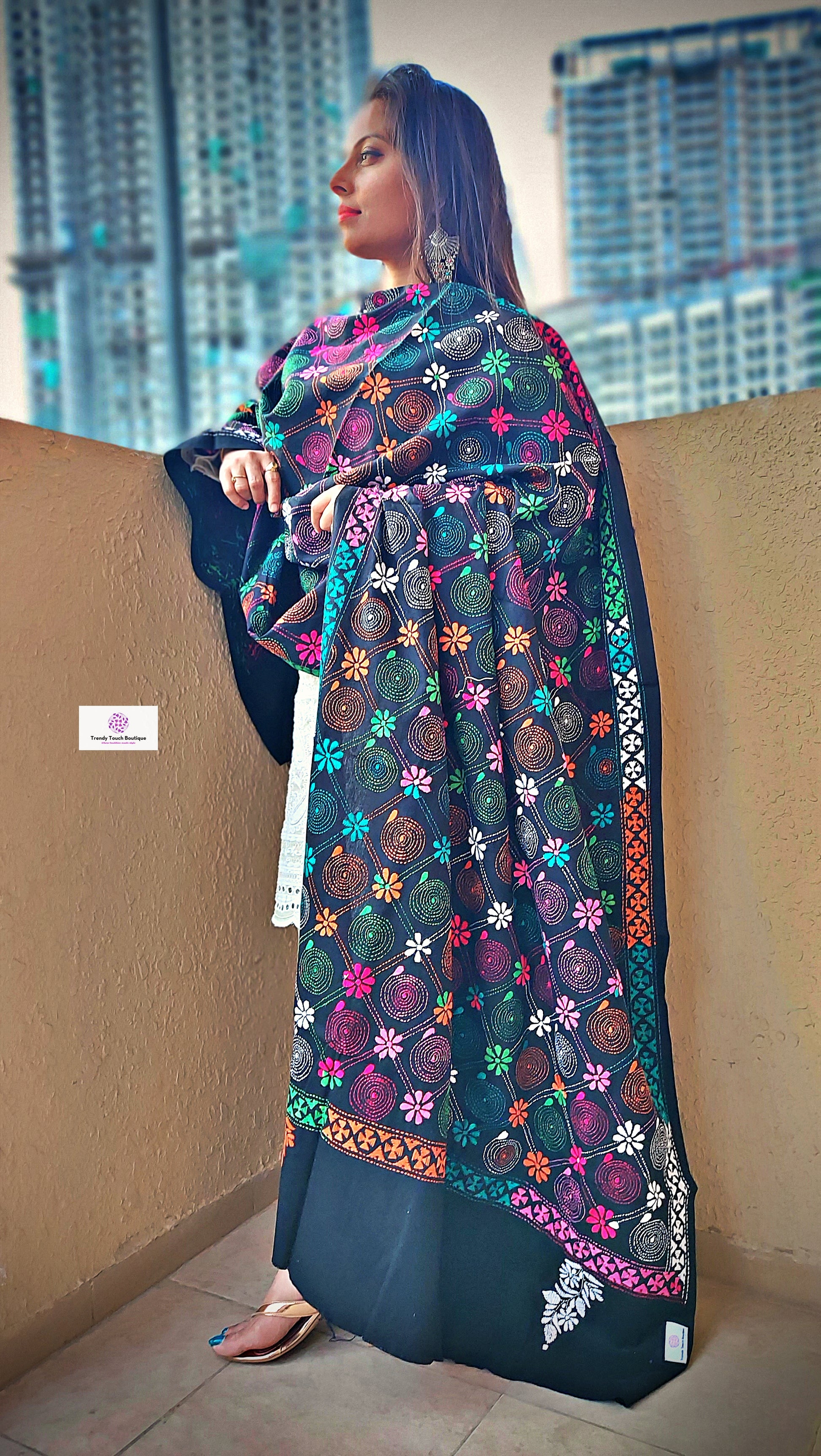 Check out the wide range of Kantha work Dupatta at best prices
