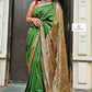 ARANYAANI - GREEN & GOLD - KATAAN SILK